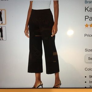 Kasper Women’s Crepe Culotte Pants with side zip.